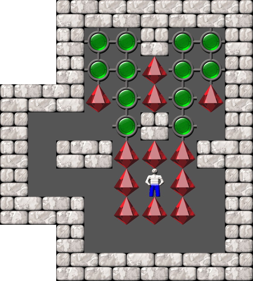 Sokoban Cosmac 5 level 50